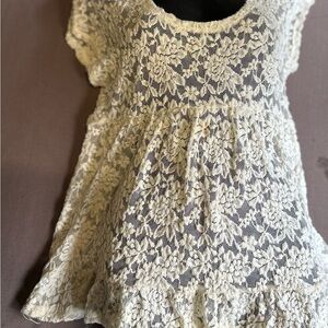 American Rag Cream Lace Blouse